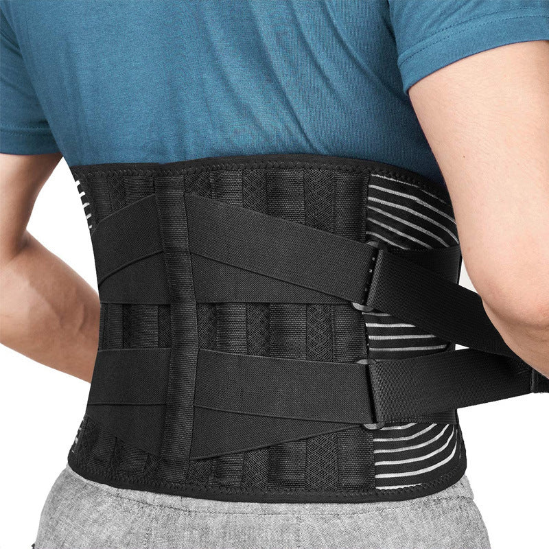 Adjustable Lumbar Back Brace, Non-slip Breathable Waist Support Belt