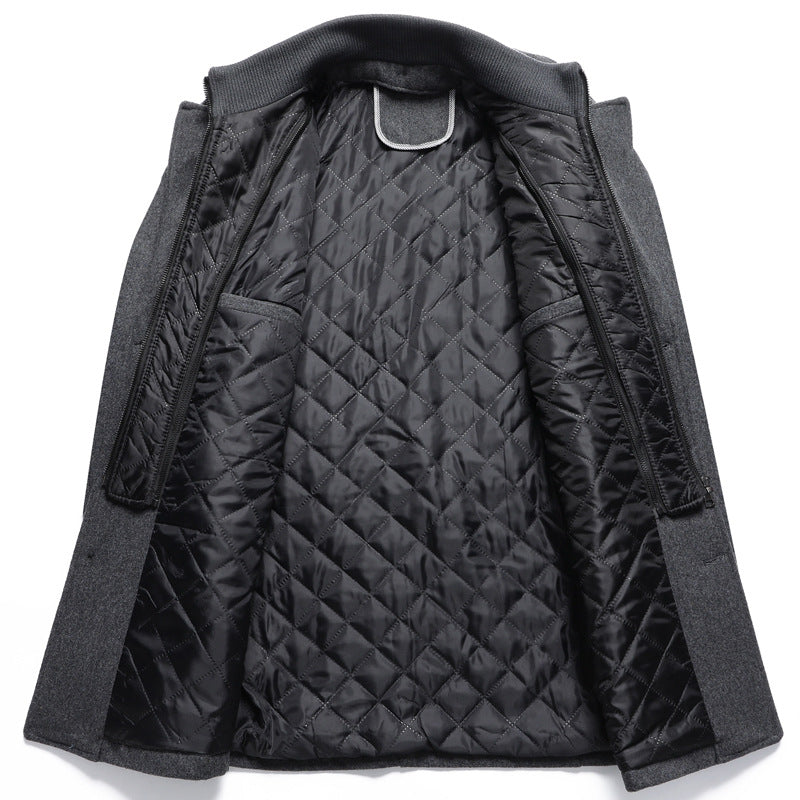 Men's Premium British Thick Double Layered Wool Coat