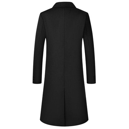 Men's Premium Business Casual Long Wool Coat