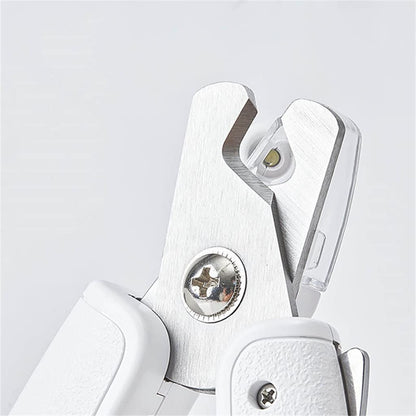 Dogs Cat Nail Clippers with LED Light and File, Bloodline Safety Guard to Avoid Over-Cutting Pets Clippers