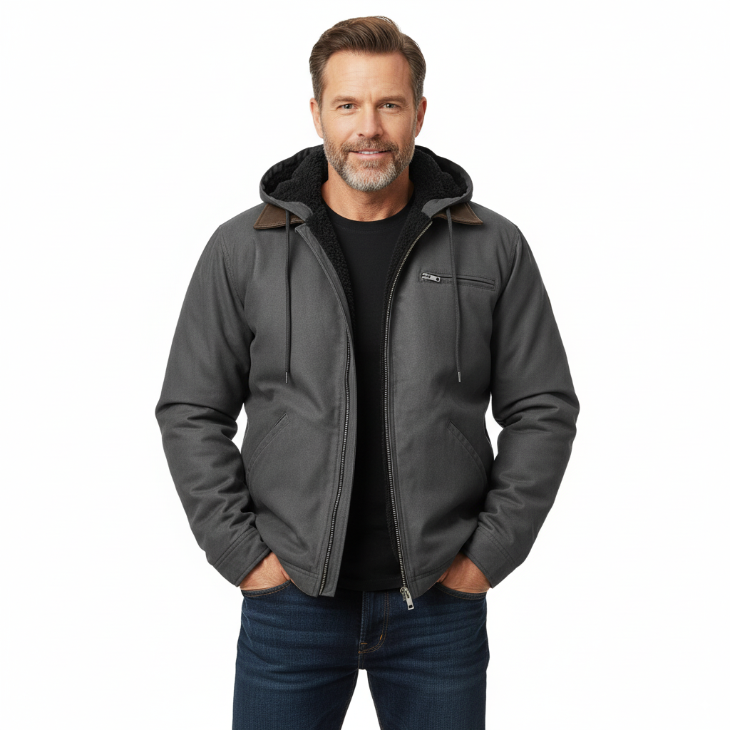 Men's Premium Fleece Lined Zipper Hoodie Jacket