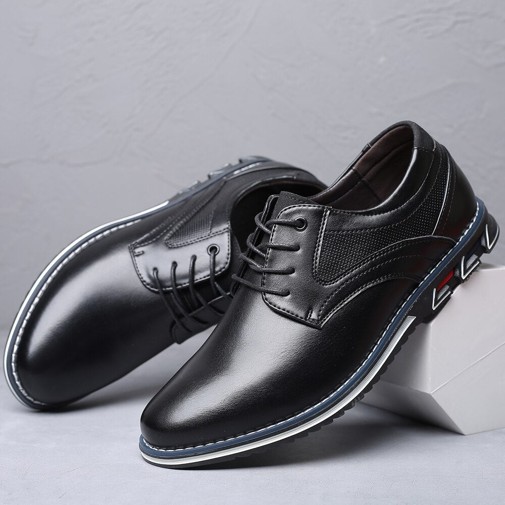 Men's Comfortable Orthopedic Leather Walking Office Shoes