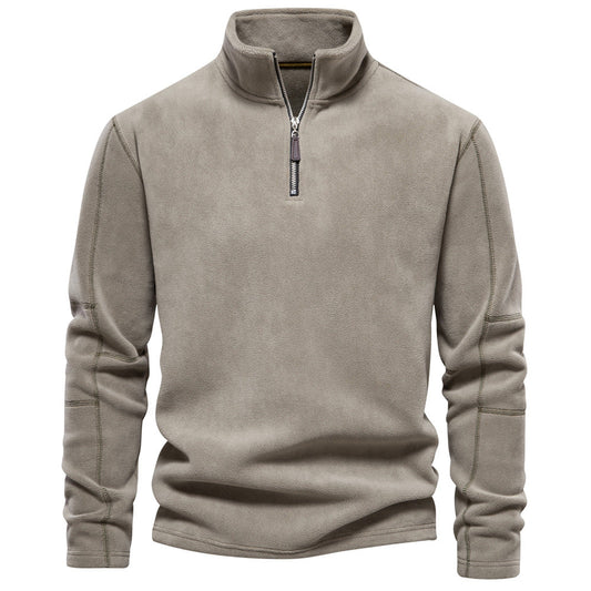 Men's Corduroy Half zipper Classic-Fit Sweatshirt