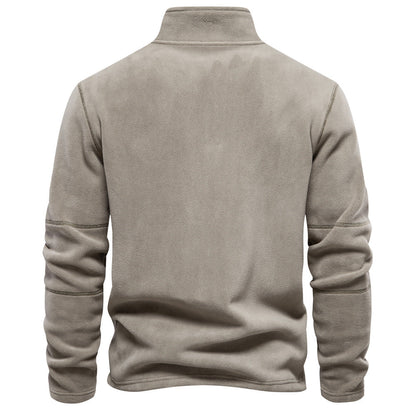 Men's Corduroy Half zipper Classic-Fit Sweatshirt