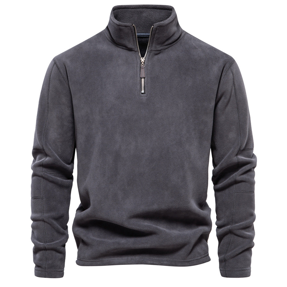 Men's Corduroy Half zipper Classic-Fit Sweatshirt