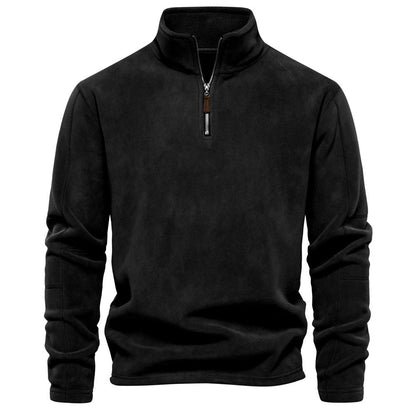 Men's Corduroy Half zipper Classic-Fit Sweatshirt