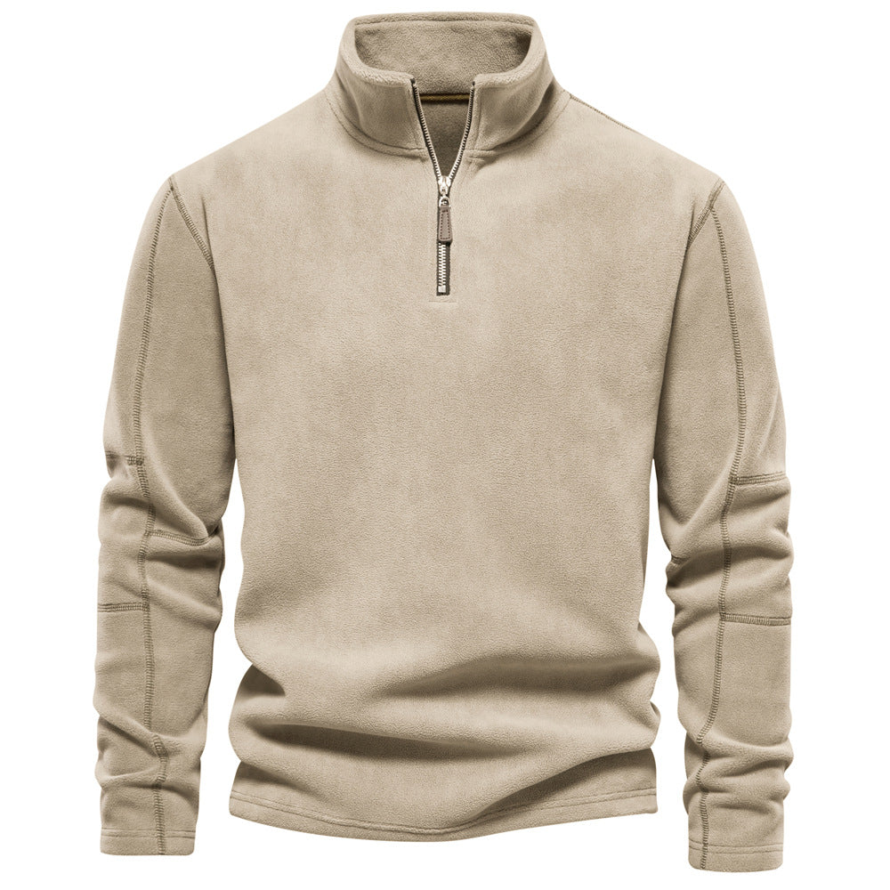 Men's Corduroy Half zipper Classic-Fit Sweatshirt