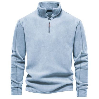 Men's Corduroy Half zipper Classic-Fit Sweatshirt