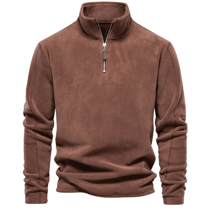 Men's Corduroy Half zipper Classic-Fit Sweatshirt