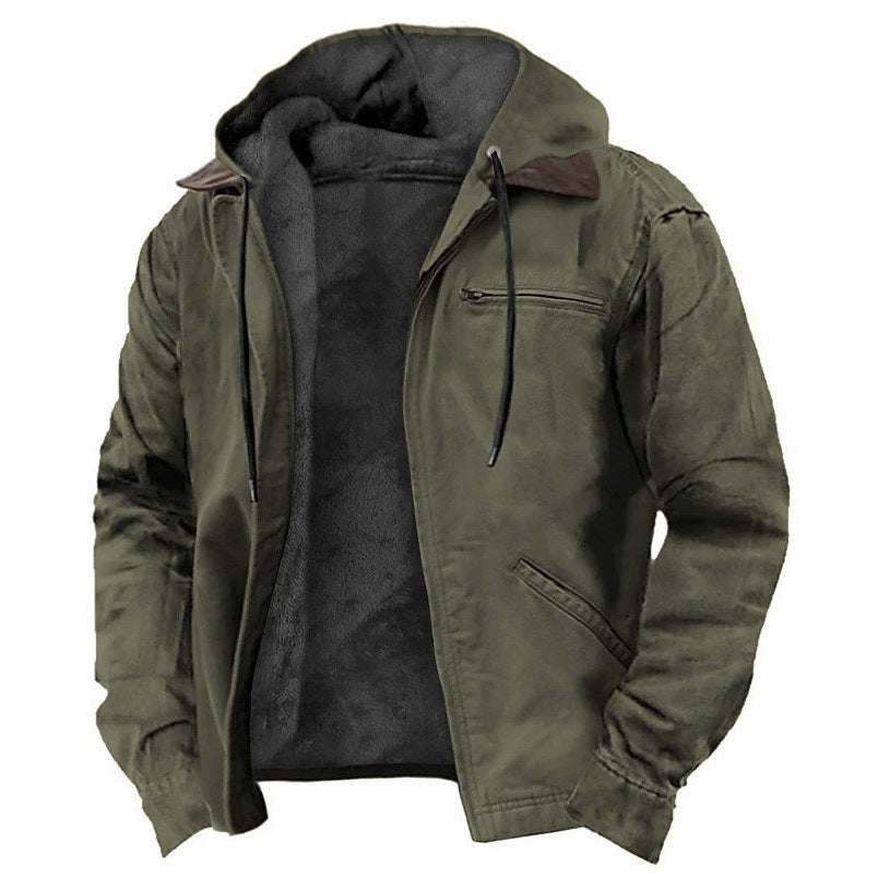 Men's Premium Fleece Lined Zipper Hoodie Jacket