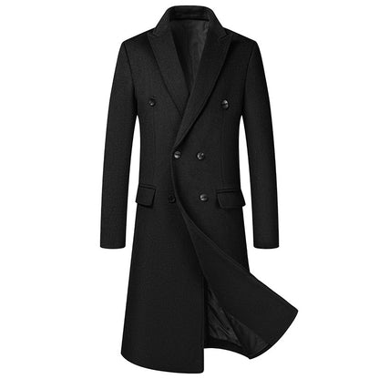 Men's Premium Business Casual Long Wool Coat