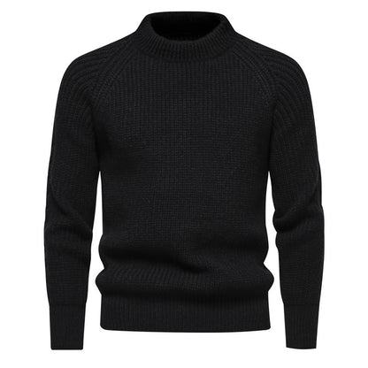 Men's Pullover Stretchy Knitted  Crew Neck Sweater