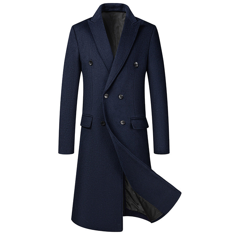 Men's Premium Business Casual Long Wool Coat