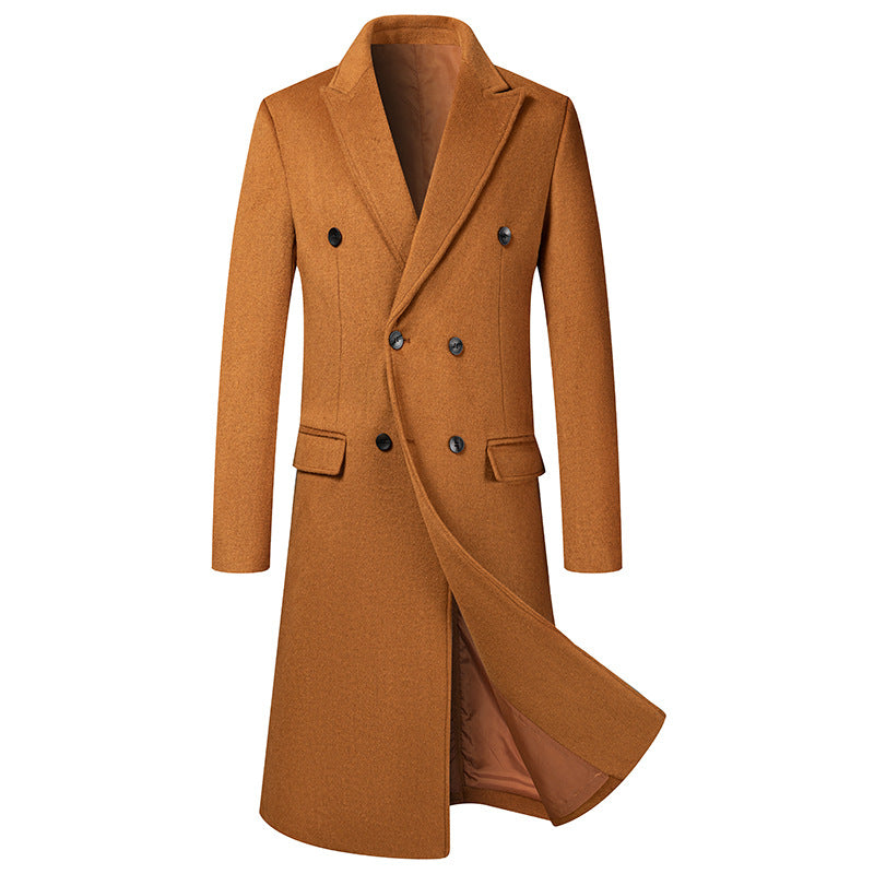 Men's Premium Business Casual Long Wool Coat