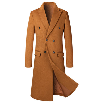 Men's Premium Business Casual Long Wool Coat