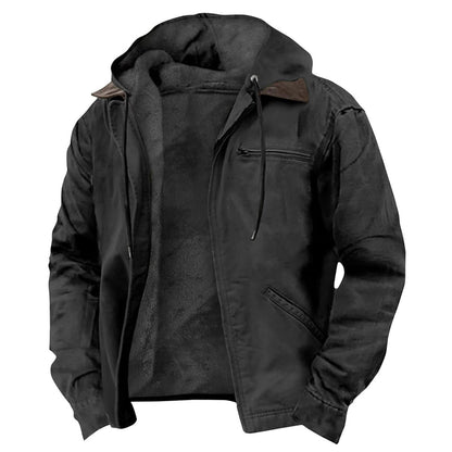 Men's Premium Fleece Lined Zipper Hoodie Jacket