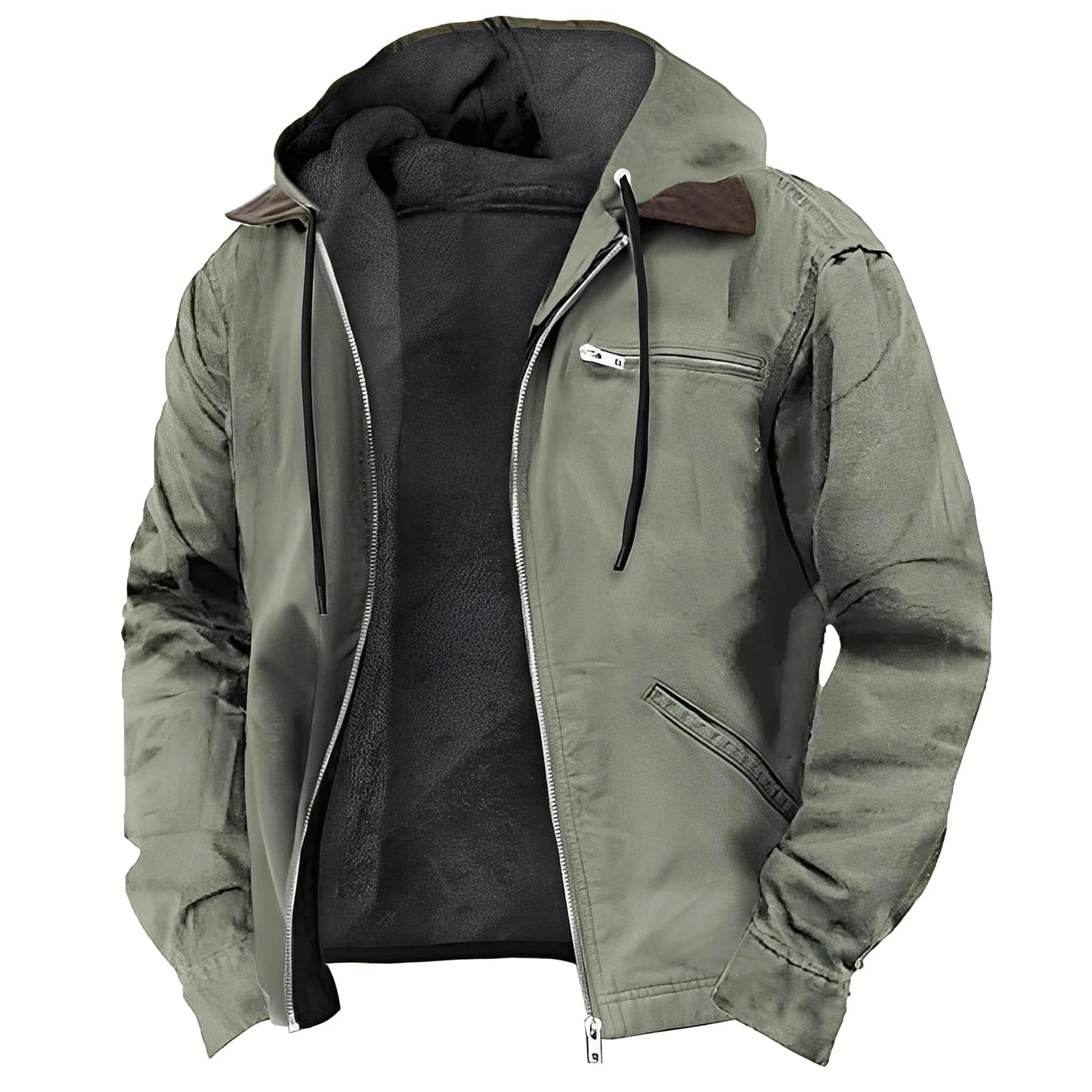 Men's Premium Fleece Lined Zipper Hoodie Jacket