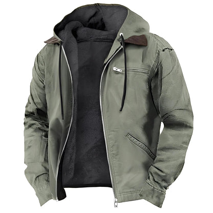 Men's Premium Fleece Lined Zipper Hoodie Jacket