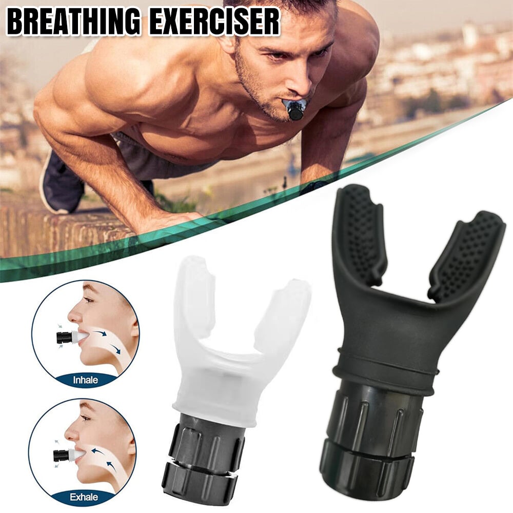Portable Respiratory Muscle Trainer, Exercise Trainer with Resistance Adjustable