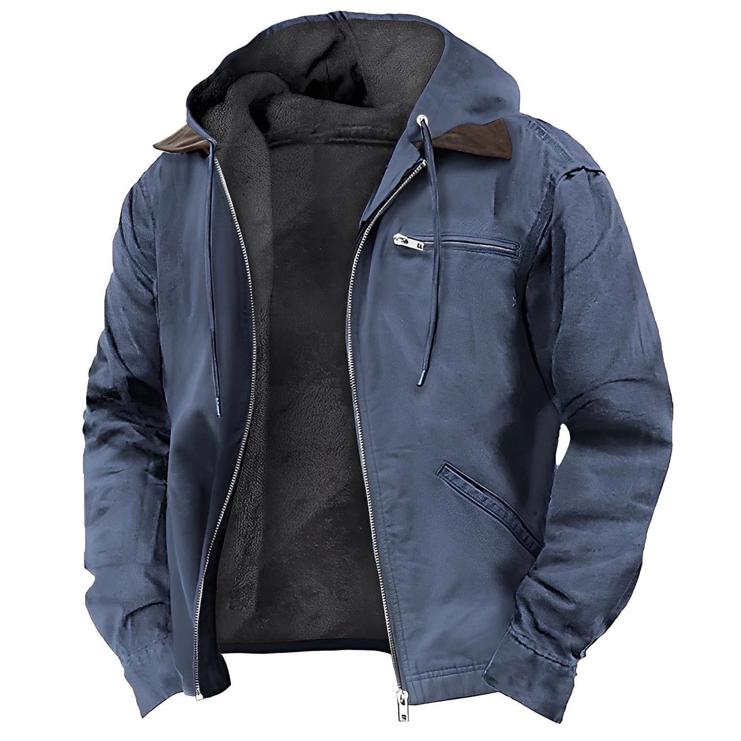 Men's Premium Fleece Lined Zipper Hoodie Jacket