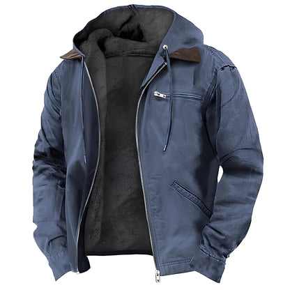 Men's Premium Fleece Lined Zipper Hoodie Jacket