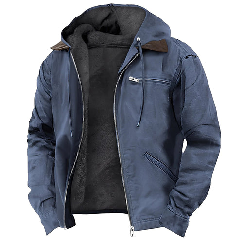 Men's Premium Fleece Lined Zipper Hoodie Jacket