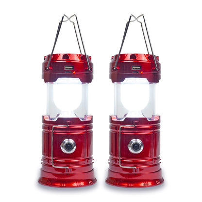 Rechargeable LED Camping Lantern USB,COB Lantern Flashlight 2 Power Supply Modes Survival Kit for Emergency, Hurricane